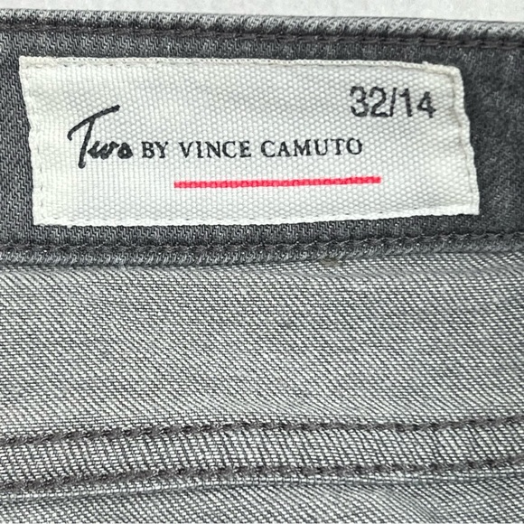 Two By Vince Camuto Jeans Women's 34/14 Gray Charcoal Distressed Denim TAG 32/14 - Picture 4 of 16